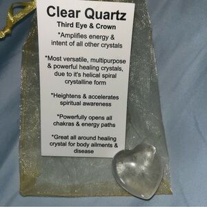 Clear Quartz Heart Crystal